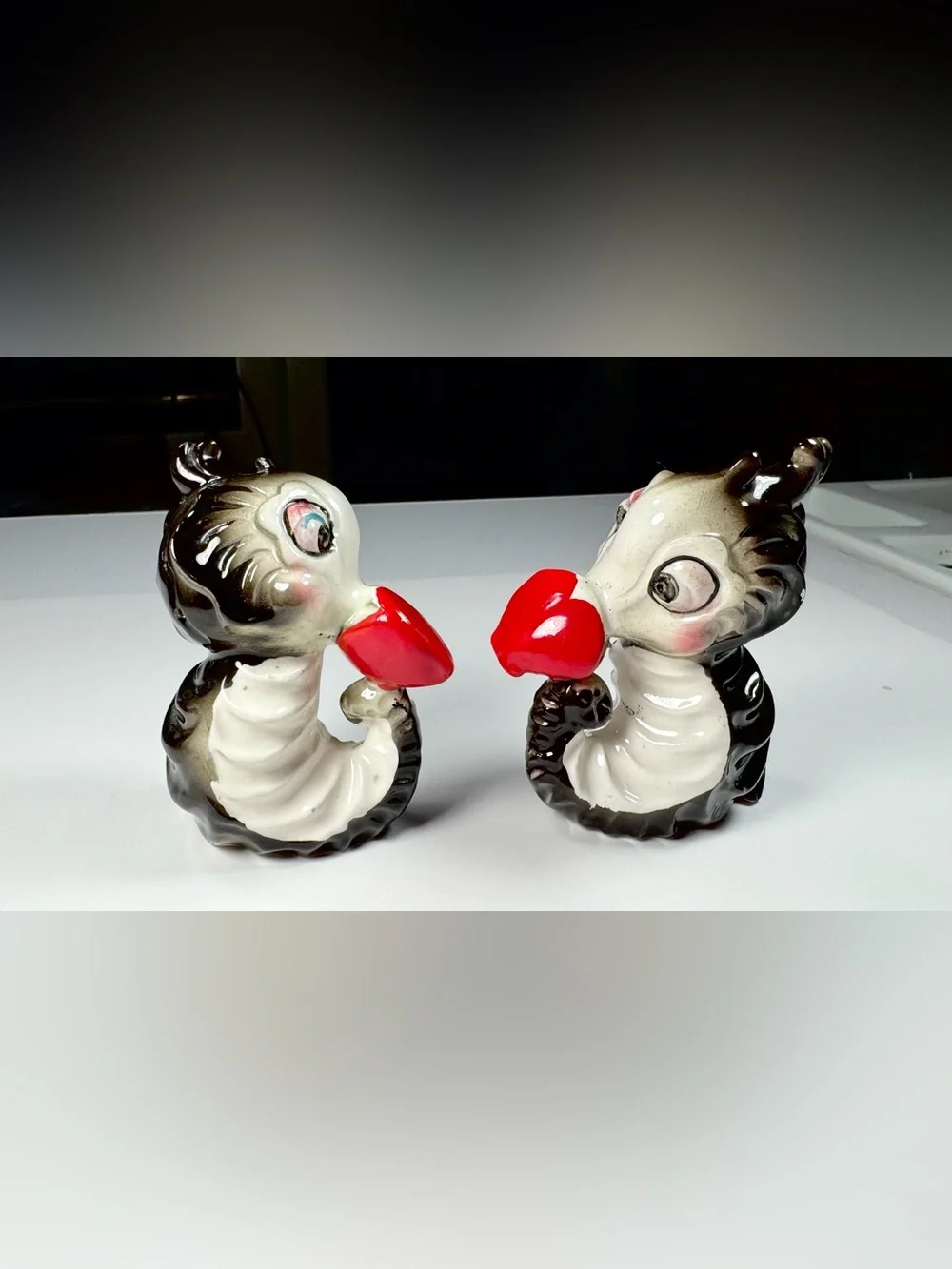 Very Rare 50s Era Anthropomorphic Artmark (?) Seahorses Salt & Pepper Shaker Set